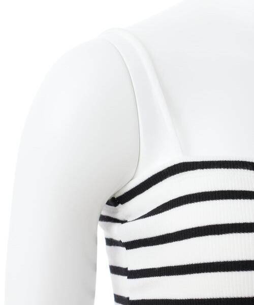 INGNI（イング）の「ベアリブキャミ（キャミソール・レディース・オフホワイト/ブラック/その他・M）」の18枚目の写真