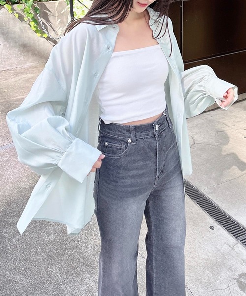 INGNI（イング）の「ベアリブキャミ（キャミソール・レディース・オフホワイト/ブラック/その他・M）」の4枚目の写真