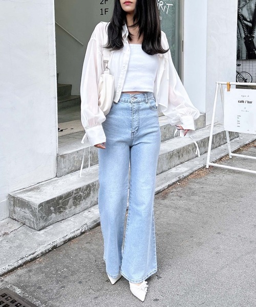 INGNI（イング）の「ベアリブキャミ（キャミソール・レディース・オフホワイト/ブラック/その他・M）」の13枚目の写真