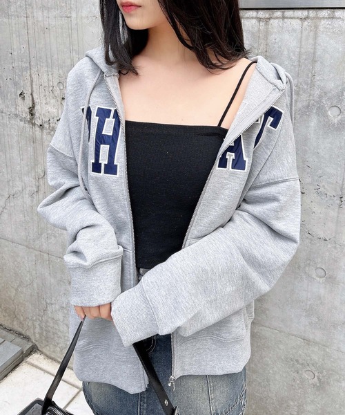 INGNI（イング）の「ベアリブキャミ（キャミソール・レディース・オフホワイト/ブラック/その他・M）」の11枚目の写真