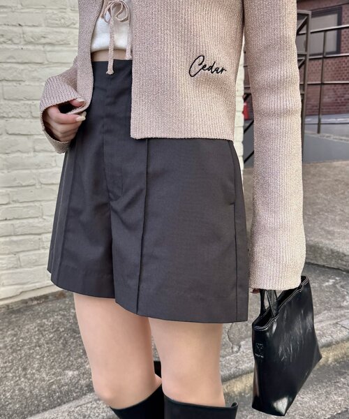 mline（エムライン）の「[mline]シンプルショートパンツ（その他パンツ・レディース・ブラック/チャコールグレー・2/1）」の8枚目の写真