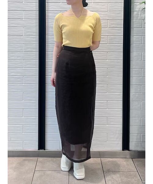 LAGUNAMOON（ラグナムーン）の「チョーカーデザインリブニットプルオーバー（ニット/セーター・レディース・ブラック/ピンク/イエロー・FREE）」の22枚目の写真