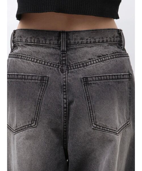 CALNAMUR(カルナムール)の「2WAY RIBBON DETAILS DENIM/2WAY リボンディティールデニム(デニムパンツ・レディース・ブラック/ライトブルー・SMALL/MEDIUM)」の21枚目の写真