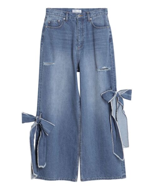 2WAY RIBBON DETAILS DENIM/2WAY リボンディティールデニム