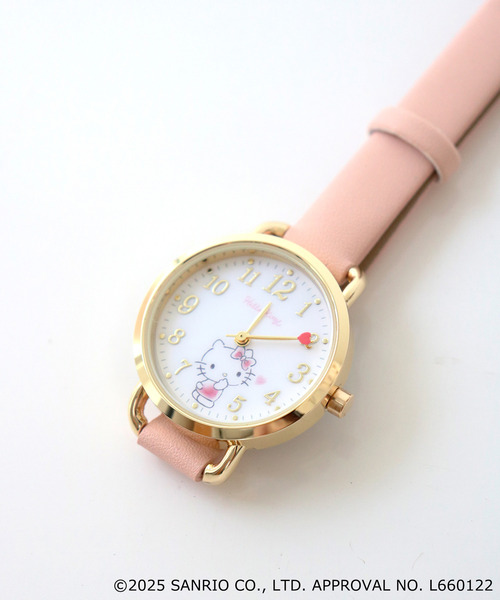 sanrio(サンリオ)の「〈SANRIO/サンリオ〉Watch/サンリオ キャラクターズ 腕時計 ハート針 ウォッチ G(アナログ腕時計・レディース・ブルー/ピンク/パープル/グレー/チェリーピンク/ベージュ・FREE)」の5枚目の写真