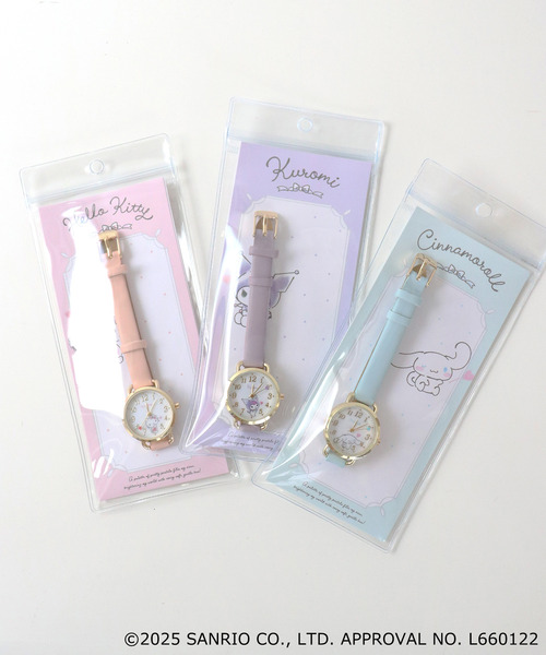 sanrio(サンリオ)の「〈SANRIO/サンリオ〉Watch/サンリオ キャラクターズ 腕時計 ハート針 ウォッチ G(アナログ腕時計・レディース・ブルー/ピンク/パープル/グレー/チェリーピンク/ベージュ・FREE)」の9枚目の写真
