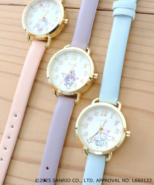 sanrio(サンリオ)の「〈SANRIO/サンリオ〉Watch/サンリオ キャラクターズ 腕時計 ハート針 ウォッチ G(アナログ腕時計・レディース・ブルー/ピンク/パープル/グレー/チェリーピンク/ベージュ・FREE)」の12枚目の写真