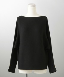 セレクト 袖スリット ドルマン ニット プルオーバー HUIT
