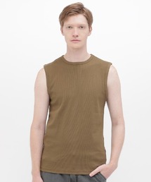 《DAILY/デイリー》RIB NOSLEEVE T-SHIRT / デイリーウェア リブ ノースリーブ Tシャツ / AVIREX / アヴィレックス