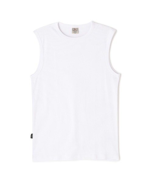 AVIREX(アヴィレックス)の「《DAILY/デイリー》RIB NOSLEEVE T-SHIRT / デイリーウェア リブ ノースリーブ Tシャツ / AVIREX / アヴィレックス(Tシャツ/カットソー・メンズ・ホワイト/ブラック/グレー/オリーブ/ロイヤルブルー/チャコール・X-LARGE/LARGE/MEDIUM/SMALL)」の17枚目の写真