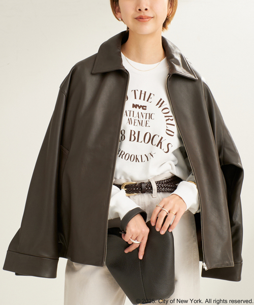 plage(プラージュ)の「NYC Sweat shirts(Tシャツ/カットソー・レディース・グレー/ホワイト・FREE)」の1枚目の写真