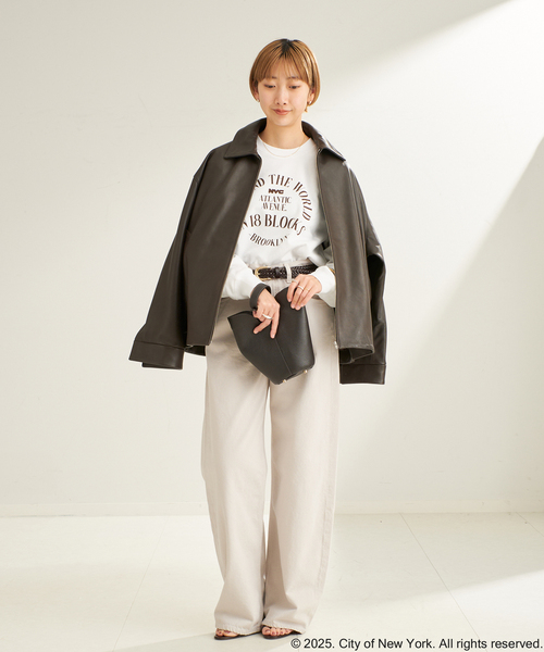 plage(プラージュ)の「NYC Sweat shirts(Tシャツ/カットソー・レディース・グレー/ホワイト・FREE)」の4枚目の写真