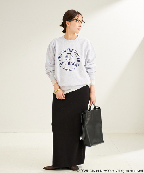 plage(プラージュ)の「NYC Sweat shirts(Tシャツ/カットソー・レディース・グレー/ホワイト・FREE)」の5枚目の写真
