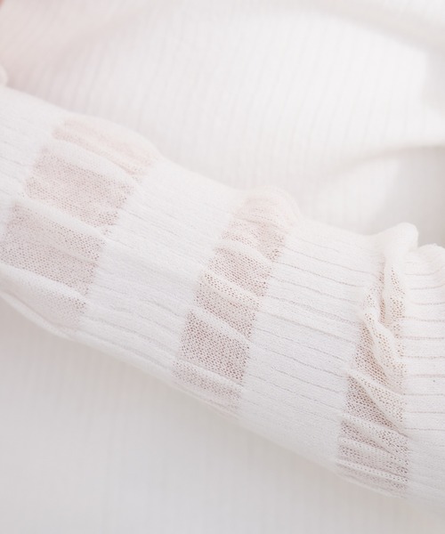 KATHARINE ROSS(キャサリンロス)の「【Pillini/ピリーニ】シアボーダーニットプルオーバー(Tシャツ/カットソー・レディース・グリーン/チャコールグレー/オフホワイト・MEDIUM)」の12枚目の写真