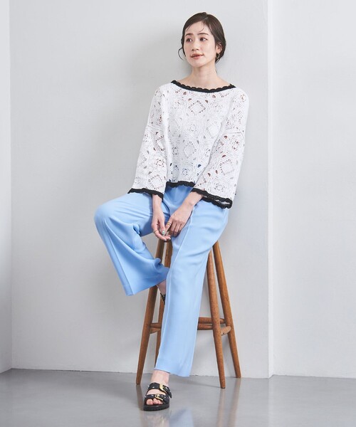 お値下げ中‼️ユナイテッドアローズクロッシー エンブロイダリー ノースリーブニット UNITED ARROWS クロッシー エンブロイダリー ノースリーブニット