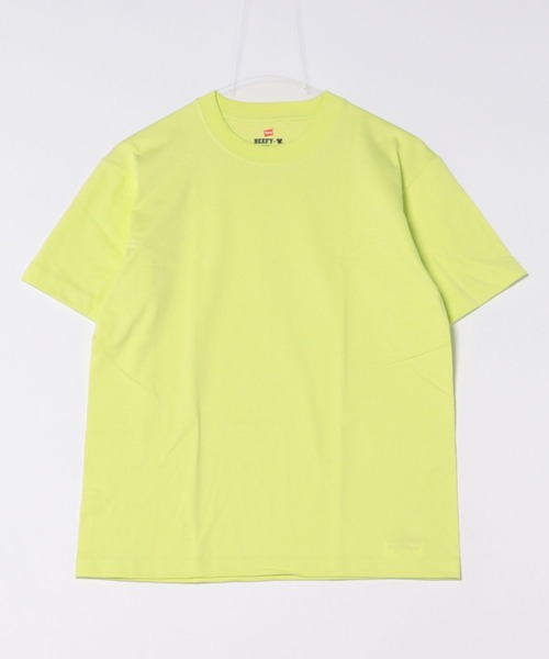 JUGLANS(ユグランス)の「【Hanes/ヘインズ】H5180 ”BEEFY-T” SHORT SLEEVE T-SHIRT/ビーフィー/Tシャツ(Tシャツ/カットソー・メンズ・ブラック/ホワイト/ライトイエロー/ピンク/ライトブルー/ライトオレンジ系・S/M/L/XL)」の4枚目の写真