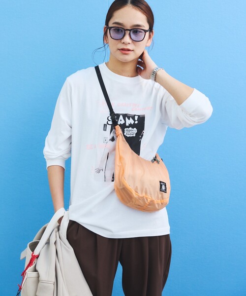 COBMASTER(コブマスター)の「Cobmaster × FREAK'S STORE/コブマスター × フリークスストア 別注 CORDURA BANANA SHOULDER コーデュラ バナナ ショルダーバッグ(ショルダーバッグ・メンズ・ブラック/サックスブルー/パープル/オレンジ/ホワイト・ONE SIZE)」の5枚目の写真