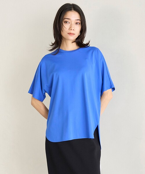 UNFILO(アンフィーロ)の「BEAUTY FORM-T フォルムTシャツ(Tシャツ/カットソー・レディース・ホワイト系/グレー系/ネイビー系/ベージュ系/ブラック系/ブルー系/黄緑系・SMALL/MEDIUM/LARGE)」の16枚目の写真