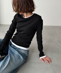 El mar レイヤードロングTシャツ