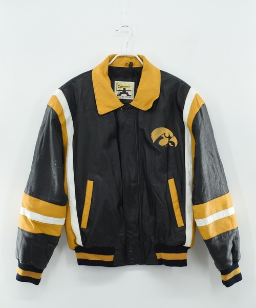 VINTAGE（ヴィンテージ）の「【ヴィンテージ古着】IOWA HAWKEYES スタジアムジャンパー（スタジャン・メンズ・ブラック・LARGE）」の2枚目の写真