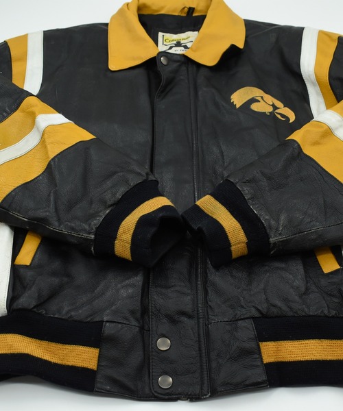 VINTAGE（ヴィンテージ）の「【ヴィンテージ古着】IOWA HAWKEYES スタジアムジャンパー（スタジャン・メンズ・ブラック・LARGE）」の10枚目の写真