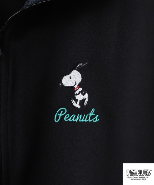 PEANUTS（ピーナッツ）の「PEANUTS ラインジャージジャケット（ジャージ・メンズ・ブラック×パープル/ブラック×ホワイト/ブラック×グレー/ブラック×レッド・M/LL/L）」の12枚目の写真
