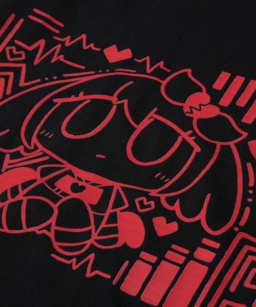 SPECIAL PRODUCT DESIGN(スペシャルプロダクトデザイン)の「〈ぺぽよ きゃらくた~ず〉しんで・やんで Tシャツ ブラック(Tシャツ/カットソー・メンズ・ブルー/レッド・SMALL/MEDIUM/LARGE/X-LARGE)」の7枚目の写真