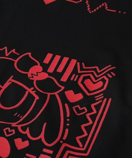 SPECIAL PRODUCT DESIGN(スペシャルプロダクトデザイン)の「〈ぺぽよ きゃらくた~ず〉しんで・やんで Tシャツ ブラック(Tシャツ/カットソー・メンズ・ブルー/レッド・SMALL/MEDIUM/LARGE/X-LARGE)」の8枚目の写真