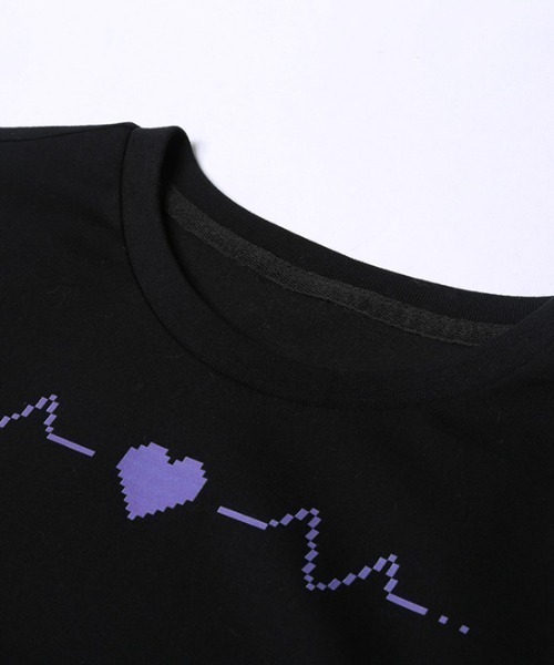 SPECIAL PRODUCT DESIGN(スペシャルプロダクトデザイン)の「〈ぺぽよ きゃらくた~ず〉しんで・やんで Tシャツ ブラック(Tシャツ/カットソー・メンズ・ブルー/レッド・SMALL/MEDIUM/LARGE/X-LARGE)」の9枚目の写真