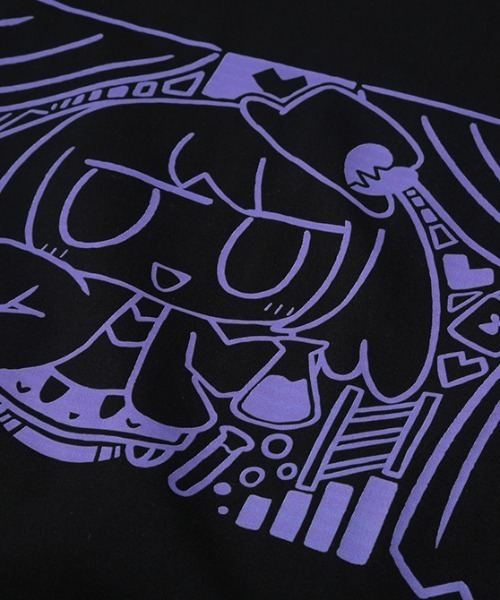 SPECIAL PRODUCT DESIGN(スペシャルプロダクトデザイン)の「〈ぺぽよ きゃらくた~ず〉しんで・やんで Tシャツ ブラック(Tシャツ/カットソー・メンズ・ブルー/レッド・SMALL/MEDIUM/LARGE/X-LARGE)」の12枚目の写真