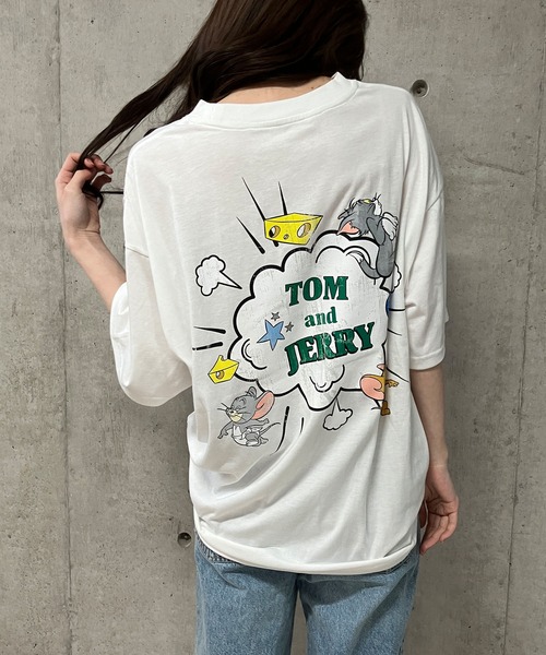 GLAMOROUS JANE(グラマラスジェーン)の「TOM&JERRYプリントTシャツ(Tシャツ/カットソー・レディース・オフホワイト/ブラック/グリーン・FREE)」の20枚目の写真