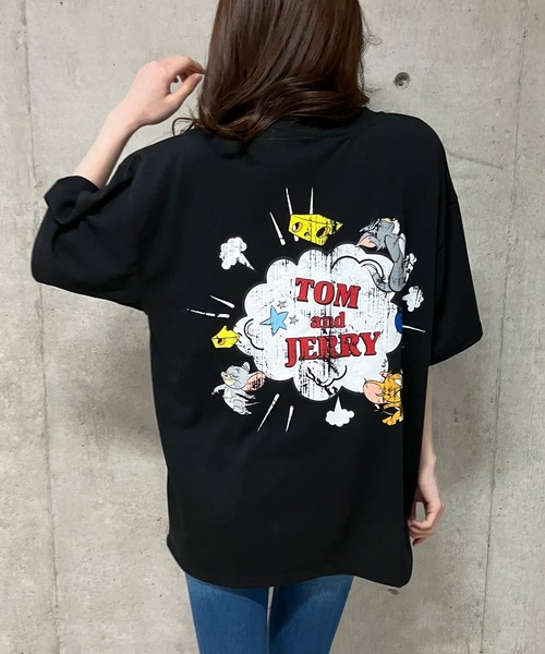 GLAMOROUS JANE(グラマラスジェーン)の「TOM&JERRYプリントTシャツ(Tシャツ/カットソー・レディース・オフホワイト/ブラック/グリーン・FREE)」の13枚目の写真