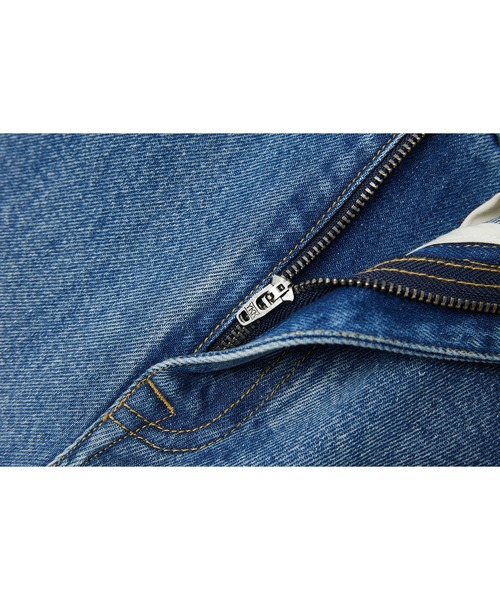 tageechita（タジチタ）の「【tageechita】水流ウォッシュ ワイドストレート デニムパンツ（デニムパンツ・レディース・インディゴブルー・XS/S/M/L）」の6枚目の写真
