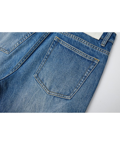 tageechita（タジチタ）の「【tageechita】水流ウォッシュ ワイドストレート デニムパンツ（デニムパンツ・レディース・インディゴブルー・XS/S/M/L）」の9枚目の写真