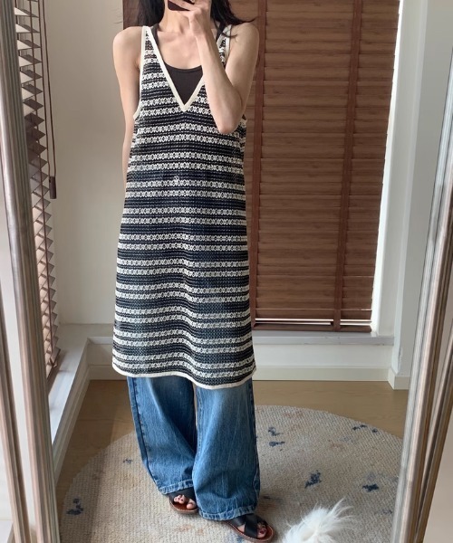 tageechita（タジチタ）の「【tageechita】水流ウォッシュ ワイドストレート デニムパンツ（デニムパンツ・レディース・インディゴブルー・XS/S/M/L）」の18枚目の写真