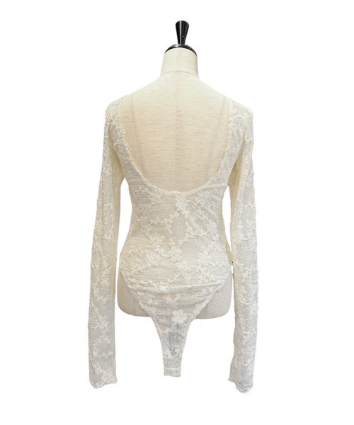 HONEY MI HONEY(ハニーミーハニー)の「molle embroidery lace body suit(Tシャツ/カットソー・レディース・オフホワイト/ホワイト/ブラック・FREE)」の14枚目の写真