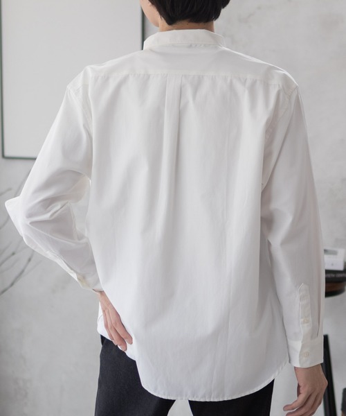 NAVY（ネイビー）の「NAVY ブロードボタンダウンシャツ（シャツ/ブラウス・メンズ・サックスブルー/ホワイト/ライトグレー/ネイビー・M/L/XL）」の11枚目の写真