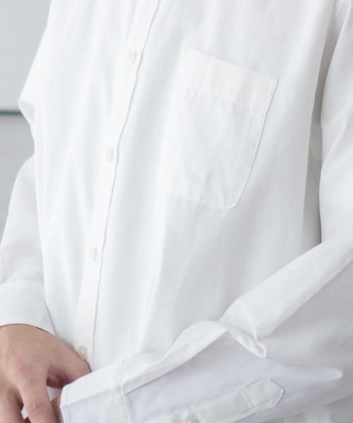 NAVY（ネイビー）の「NAVY ブロードボタンダウンシャツ（シャツ/ブラウス・メンズ・サックスブルー/ホワイト/ライトグレー/ネイビー・M/L/XL）」の8枚目の写真