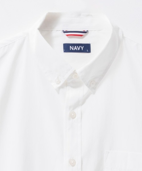 NAVY（ネイビー）の「NAVY ブロードボタンダウンシャツ（シャツ/ブラウス・メンズ・サックスブルー/ホワイト/ライトグレー/ネイビー・M/L/XL）」の22枚目の写真
