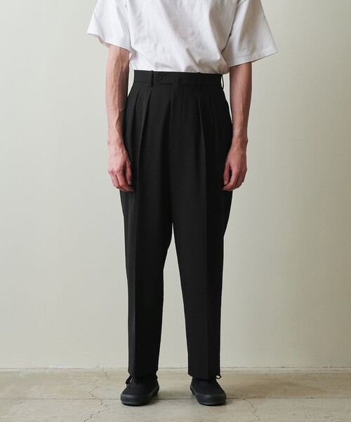 Steven Alan＞ TW サッカー インツープリーツ ドレス トラウザー