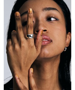 アクセサリー TOMWOOD Peaky Ring Polished Onyx 52 Peaky Ring Polished Onyx - Tom Wood Project Official Online