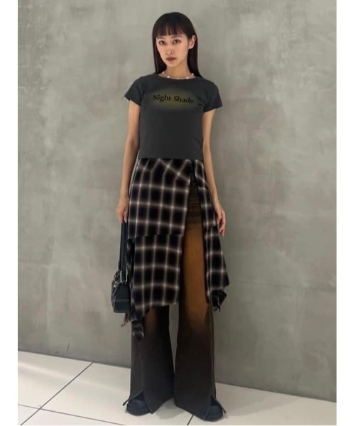 セール】LAYERED STRAIGHT PT レイヤード ストレート パンツ