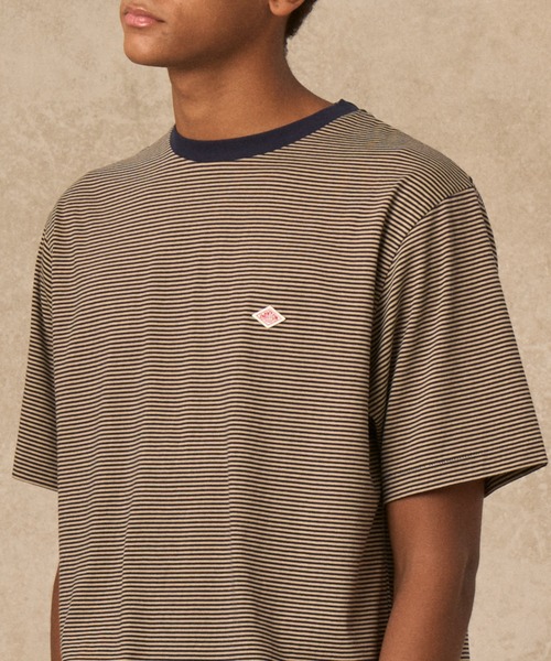 DANTON(ダントン)の「MEN'S SHORT SLEEVE INNER T-SHIRT STRIPE(Tシャツ/カットソー・メンズ・グレー系その他/ベージュ系その他/ブルー系その他/レッド系その他/ブルー系その他5/ブルー系その他6・S/M/L/XL/XXL)」の19枚目の写真