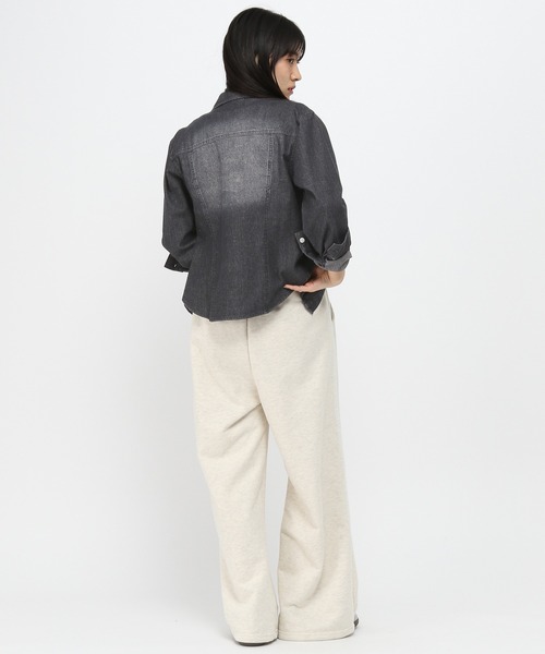 3.3 Field Trip （3.3フィールドトリップ）の「3.3Field Trip／ビンテージデニムシャツ（シャツ/ブラウス・レディース・ブラック/ブルー・FREE）」の7枚目の写真