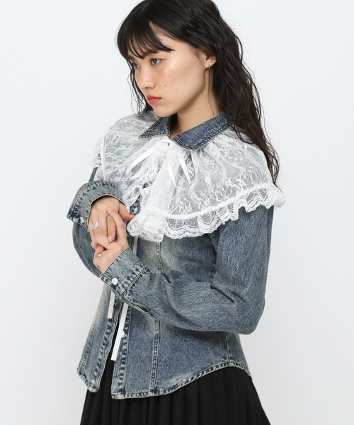 3.3 Field Trip （3.3フィールドトリップ）の「3.3Field Trip／ビンテージデニムシャツ（シャツ/ブラウス・レディース・ブラック/ブルー・FREE）」の19枚目の写真