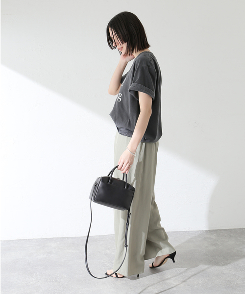 journal standard L'essage(ジャーナルスタンダードレサージュ)の「【MAINE】ピグメントTシャツ(Tシャツ/カットソー・レディース・ピンク/ブラウン/ホワイト/ブラック・FREE)」の7枚目の写真