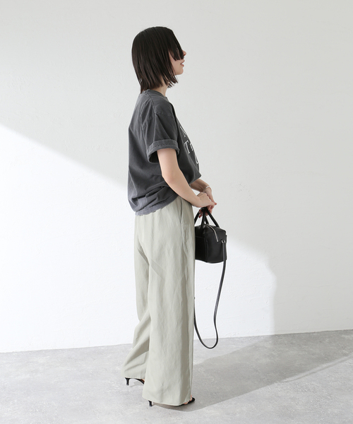 journal standard L'essage(ジャーナルスタンダードレサージュ)の「【MAINE】ピグメントTシャツ(Tシャツ/カットソー・レディース・ピンク/ブラウン/ホワイト/ブラック・FREE)」の13枚目の写真