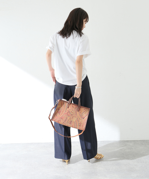 journal standard L'essage(ジャーナルスタンダードレサージュ)の「【MAINE】ピグメントTシャツ(Tシャツ/カットソー・レディース・ピンク/ブラウン/ホワイト/ブラック・FREE)」の19枚目の写真