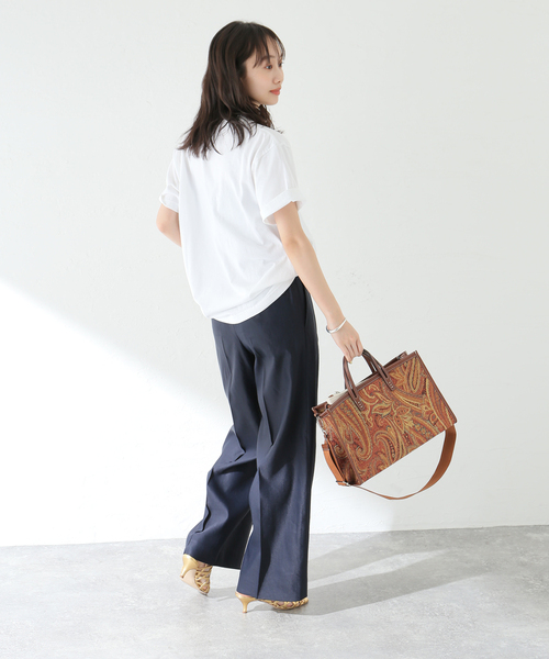 journal standard L'essage(ジャーナルスタンダードレサージュ)の「【MAINE】ピグメントTシャツ(Tシャツ/カットソー・レディース・ピンク/ブラウン/ホワイト/ブラック・FREE)」の20枚目の写真