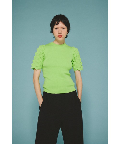 Thorn sleeve knit tops ソーンスリーブニットトップス（ニット